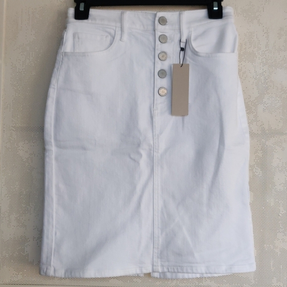 Banana republic petite button-fly denim pencil sk - Picture 5 of 10